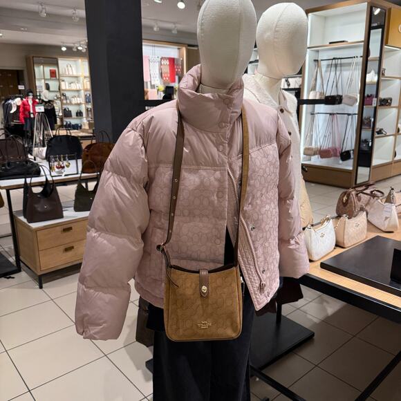 Coach Hadley Mini Crossbody Bag In Signature Suede CCE16, suede/Im/Caramel NWT - Picture 15 of 15